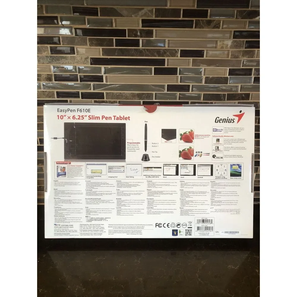 Genius G-pen F350‎ ultra slim portable tablet Brand New Open Box